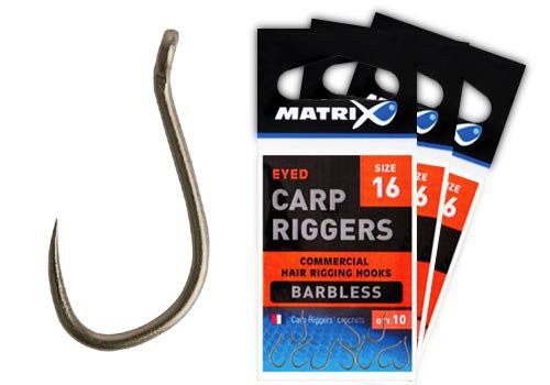 Matrix Size 20 Carp Riggers Barbless