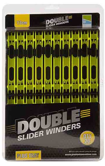 Preston 13 cm Yellow Double Slider Winders