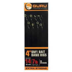 Guru Size 12 Ready Rigs Bait Bands 4'' QM1
