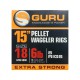 Guru Size 12 Bait Band - Pellet Wagglers Ready Rig 15''