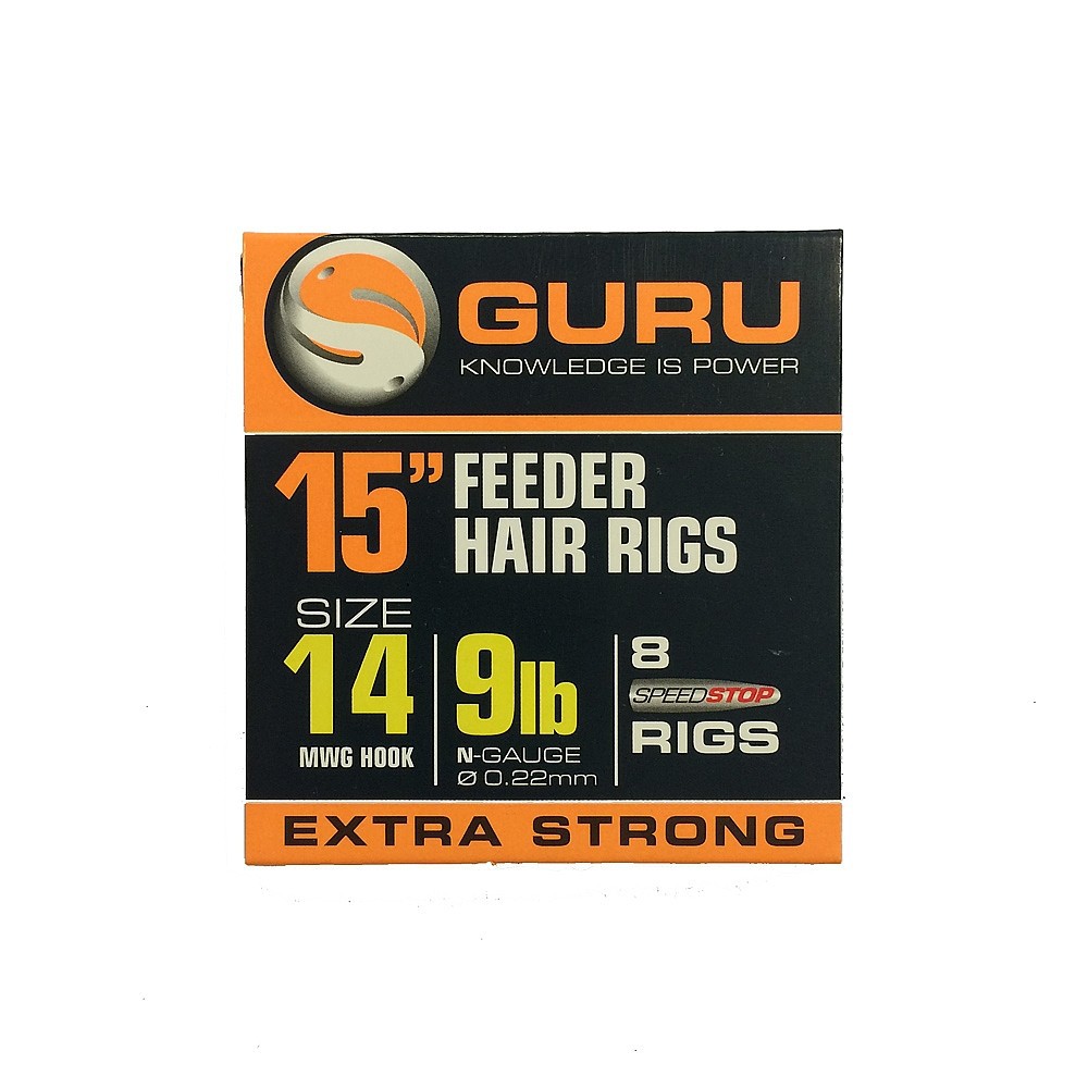 Guru Size 10 Method Hair Rigs with Speedstop 15''
