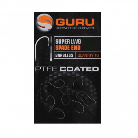 Guru Size 12 Super LWG Spade End Barbless Hook