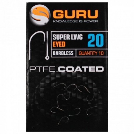 Guru Size 16 Super LWG Eyed Barbless Hook