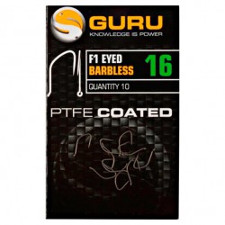 Guru Size 16 F1 Eyed Barbless Hook