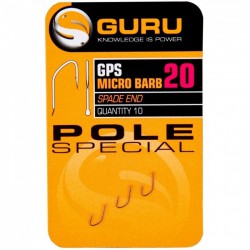 Guru Size 18 Pole Special Spade End Barbed Hook