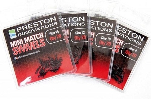 Preston Mini Match Swivels Size 10