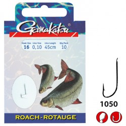 Gamakatsu Roach LS-1050 0.10 mm – 45 cm - Size: 14 Onderlijnboekje