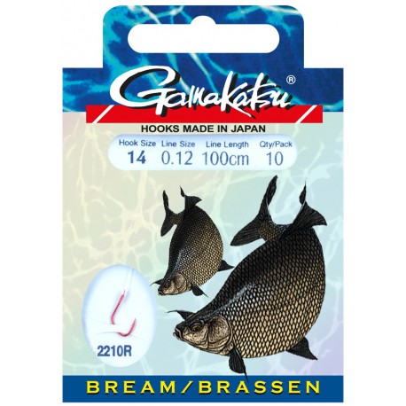 Gamakatsu Bream LS-2210 0.12 mm – 100 cm - Size: 14 Onderlijnboekje