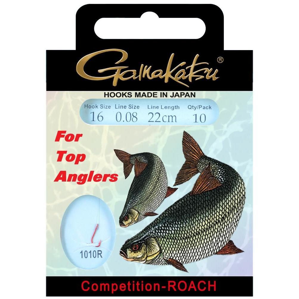 Gamakatsu Competition Roach LS-1010 0.06 mm – 22 cm - Size: 24 Onderlijnboekje