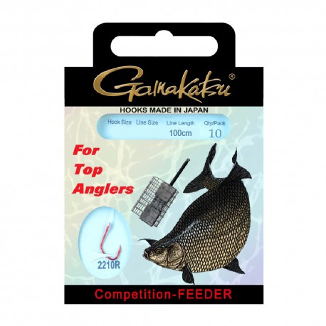 Gamakatsu Competition Bream Feeder LS-2210 0.14 mm – 100 cm - Size: 16 Onderlijnboekje