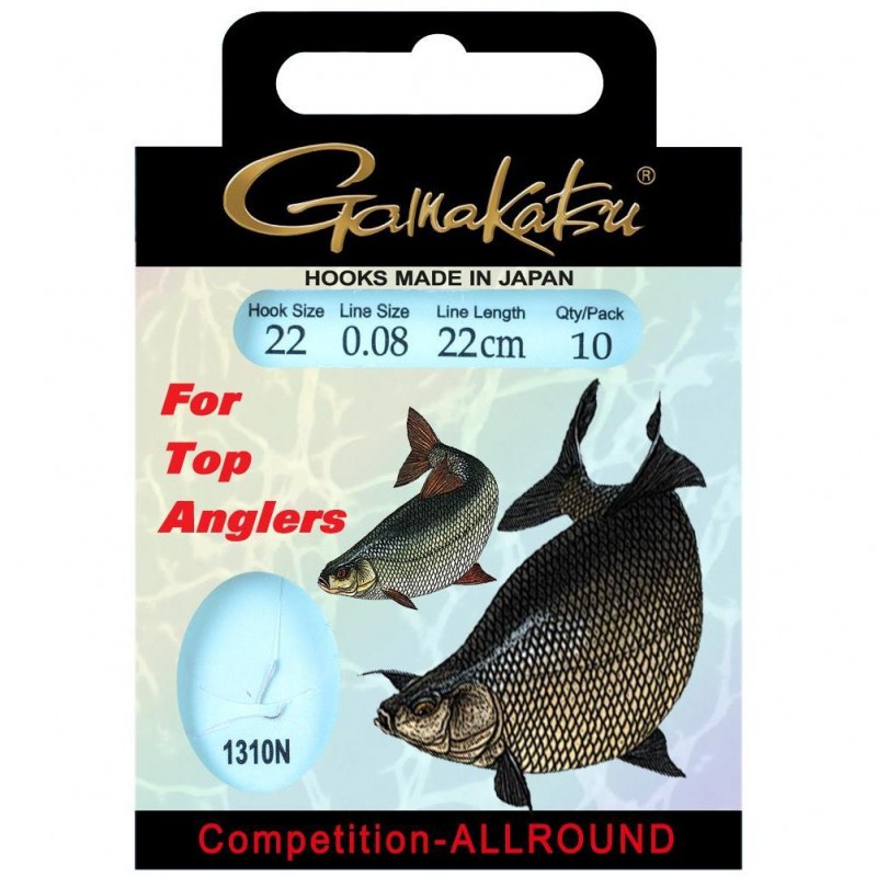 Gamakatsu Competition Allround LS-1310 0.10 mm – 22 cm - Size: 16 Onderlijnboekje