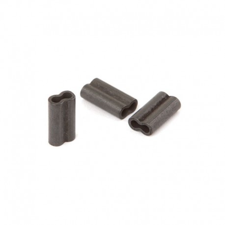 Spro 0.7x1.5x6 mm Matte Black Double Brass Crimp