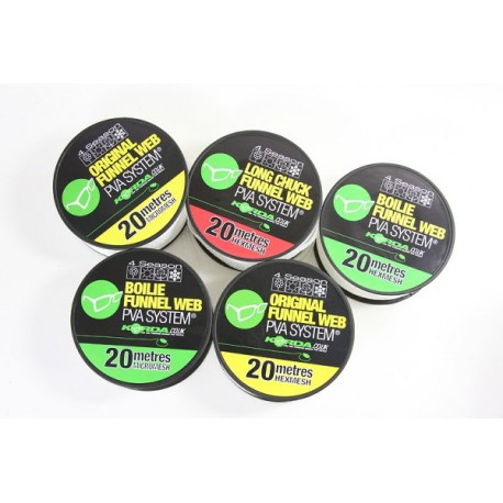 Korda Boilie Funnel Web PVA System Refill Hexmesh 20 Meter