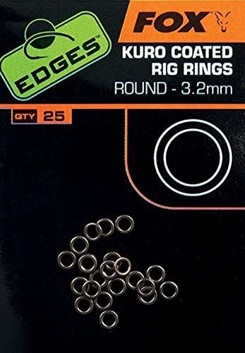 Fox Kuro Coated Rig Rings Round 3.2 mm