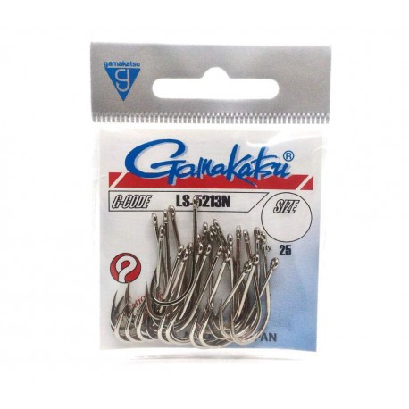 Gamakatsu LS-5213 Nickel Size: 4/0 Barbed Hook