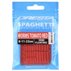 Spro – Cresta Spaghetti Worms Tomato Red