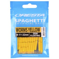 Spro – Cresta Spaghetti Worms Yellow