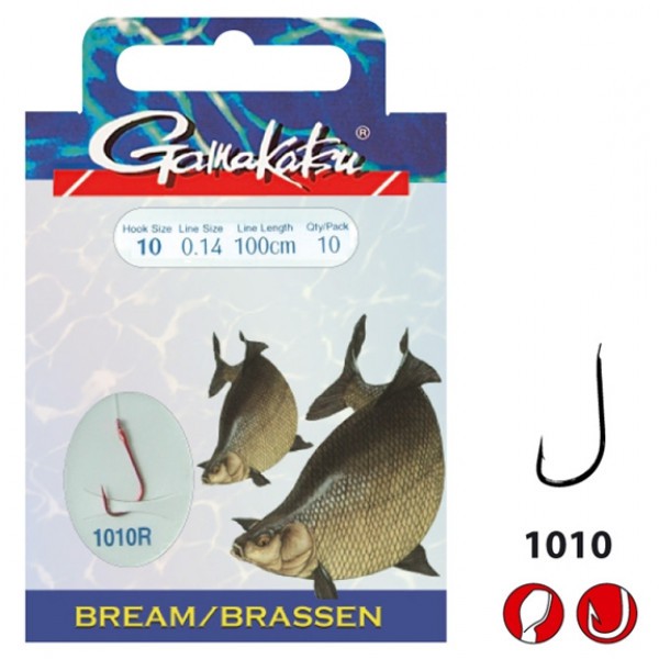 Gamakatsu Bream LS-1010 0.14 mm – 100 cm - Size: 10 Onderlijnboekje