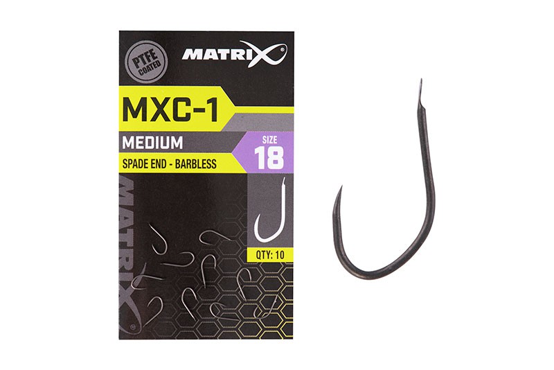 Matrix MXC-1 Medium Spade End Barbless Size 18 NEW Aug 2020