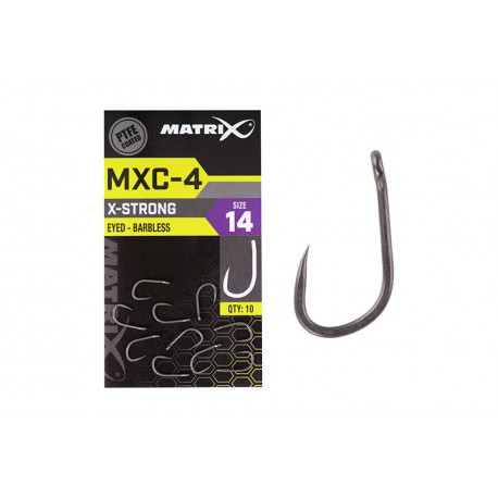 Matrix MXC-4 X-Strong Eyed Barbless Size 16 NEW Aug 2020