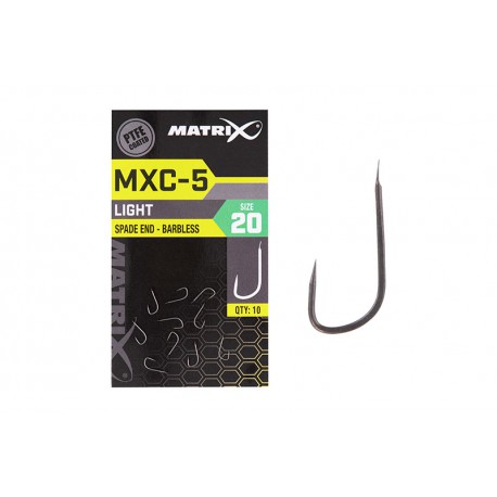 Matrix MXC-5 Light Spade End Barbless Size 20 NEW Aug 2020