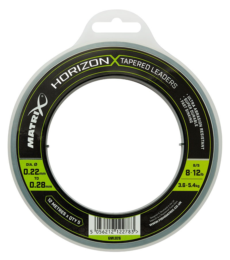 Matrix Horizon X Tapered Shock Leader 0.22 to 0.28 mm