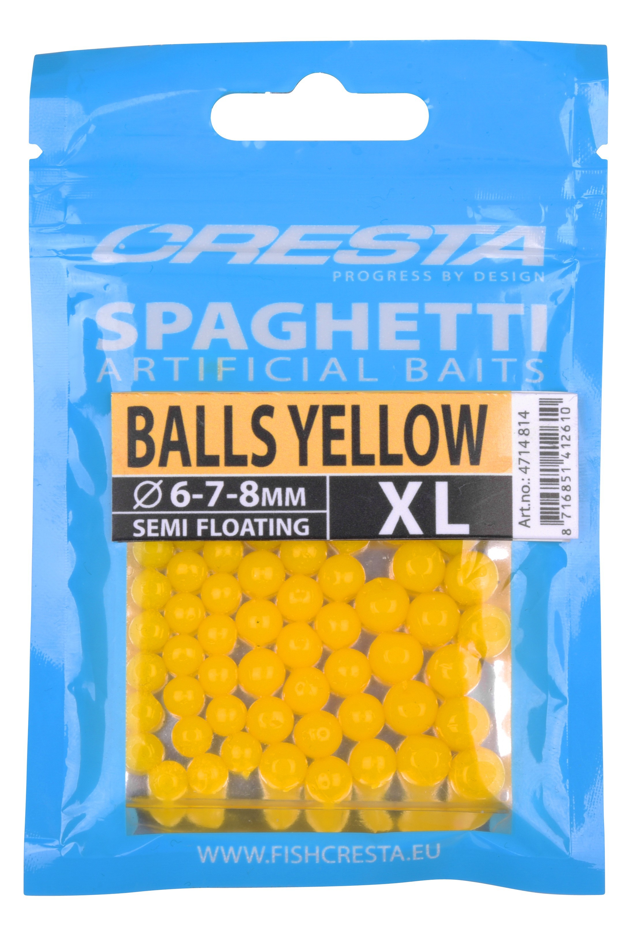 Cresta Spaghetti Balls Yellow XL