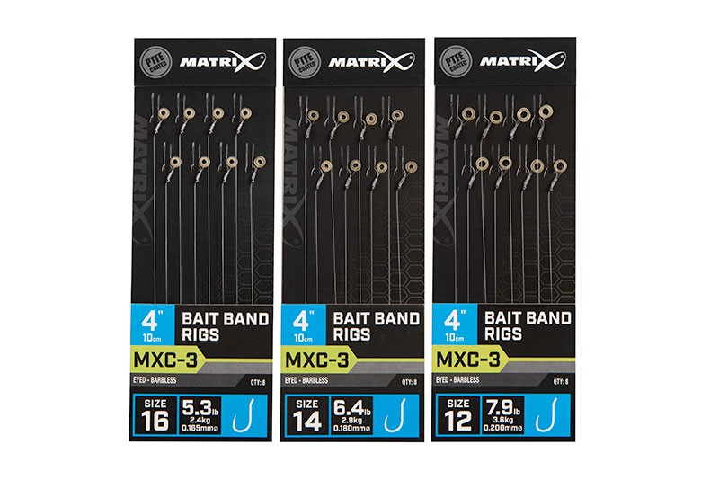 Matrix MXC-3 Size 14 BAIT BAND Rigs Barbless 10 cm