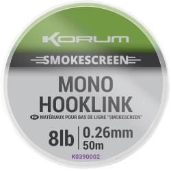 Korum 6 LB - 0.23 mm Smokescreen Mono Hooklink 50 meter