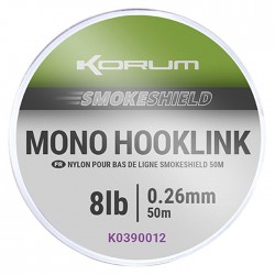 Korum Smokeshield Mono Hooklink 8 LB - 0.26 mm 50 meter