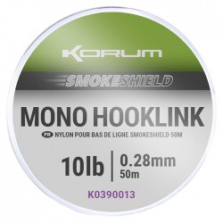 Korum Smokeshield Mono Hooklink 10 LB - 0.28 mm 50 meter