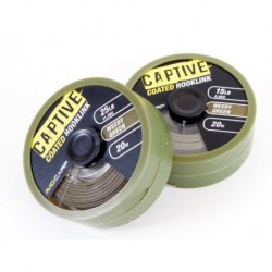 Avid Carp 25 LB - 11.3 kg Weedy Green Captive Coated Hooklink