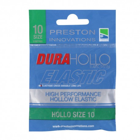 Preston Size 10 Dura Hollo Elastic Green