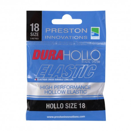 Preston Size 18 Dura Hollo Elastic Black