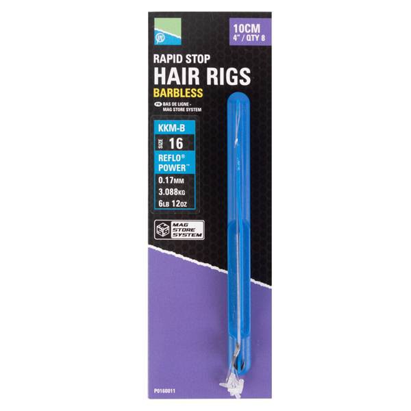 Preston Size 18 KKM-B Mag Store Rapid Stop Hair Rigs