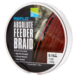 Preston 0.10 mm Reflo Absolute Feeder Braid