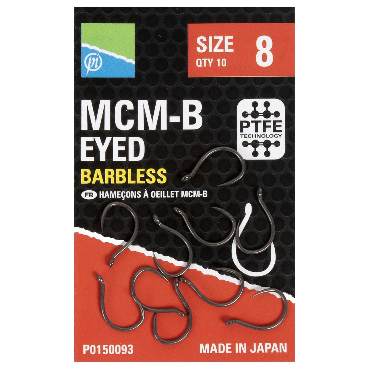 Preston Size 8 MCM-B Eyed Barbless Hook Kopen