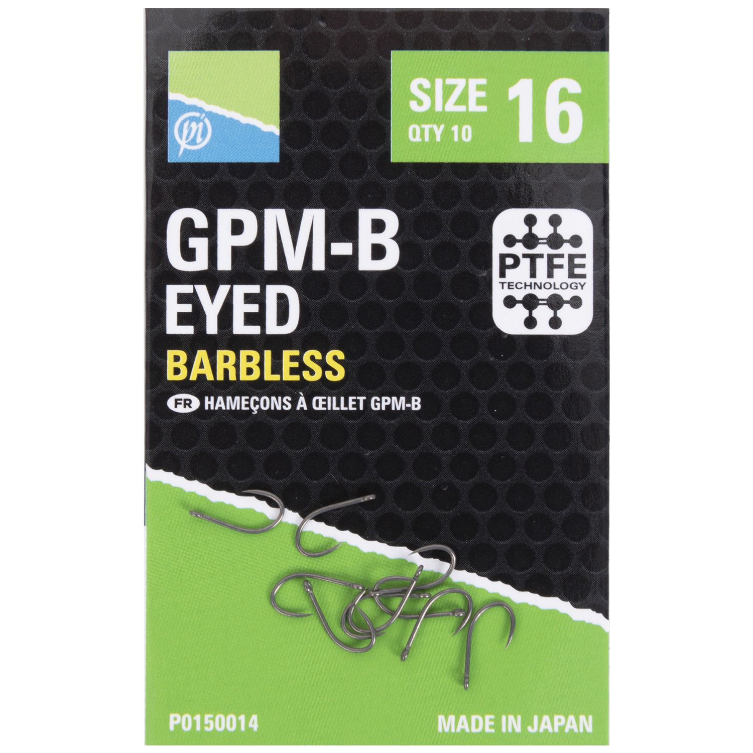 Preston Size 14 GPM-B Eyed Barbless Hook