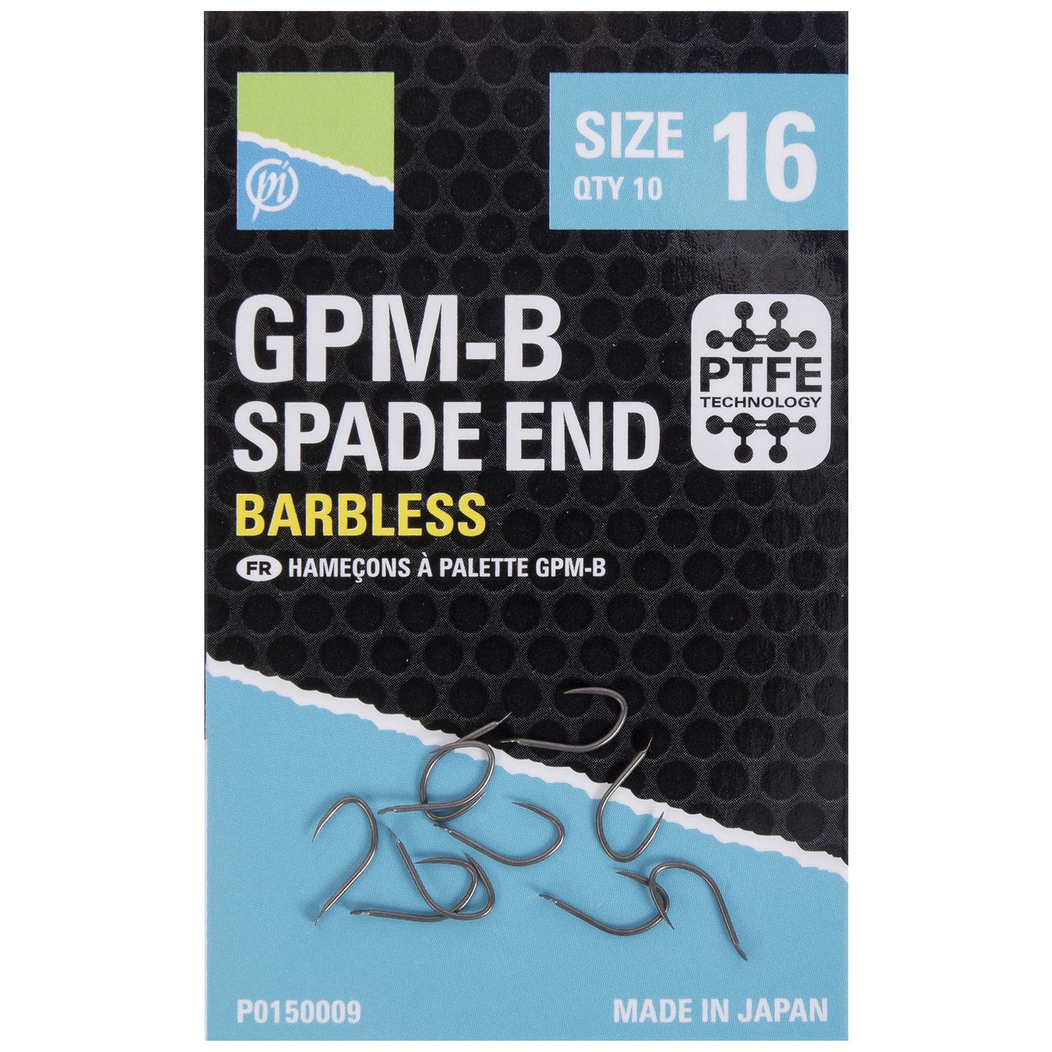 Preston Size 16 GPM-B Spade End Barbless Hook