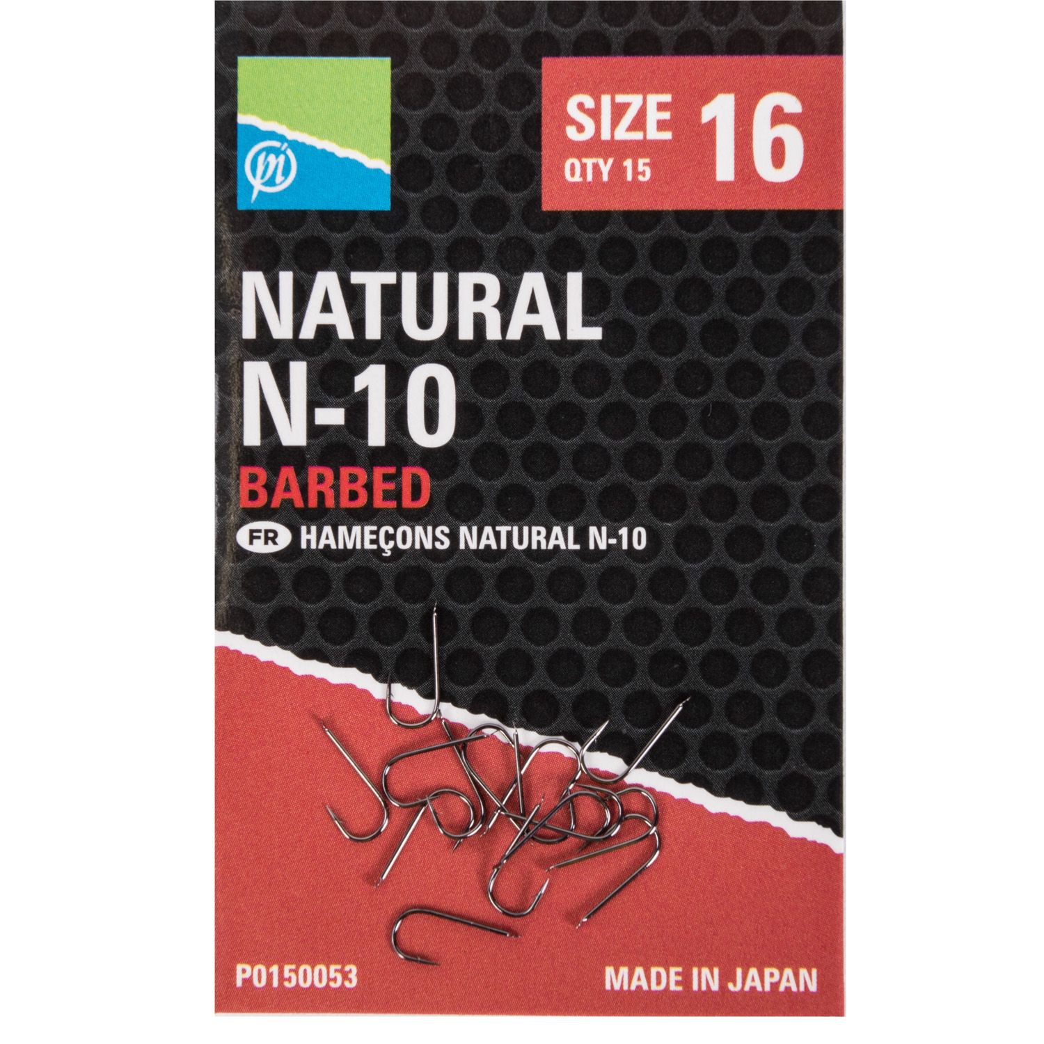 Preston Size 16 Natural N-10 Barbed Hook