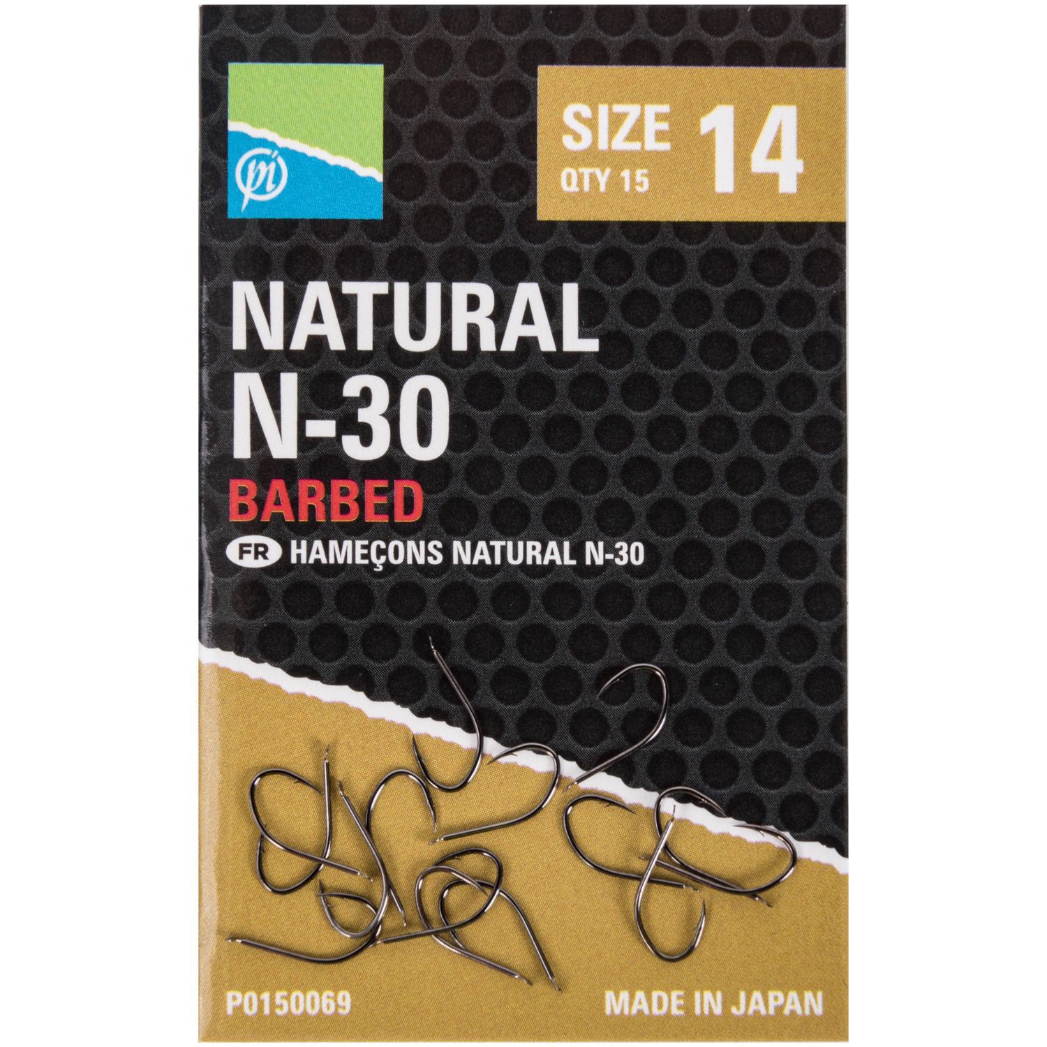 Preston Size 16 Natural N-30 Barbed Hook