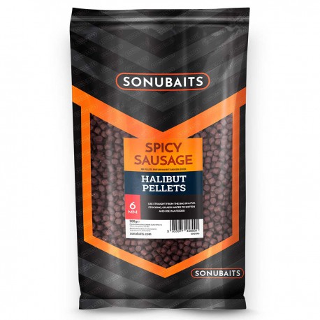 Sonubaits 6 mm Spicy Sausage Halibut Pellet