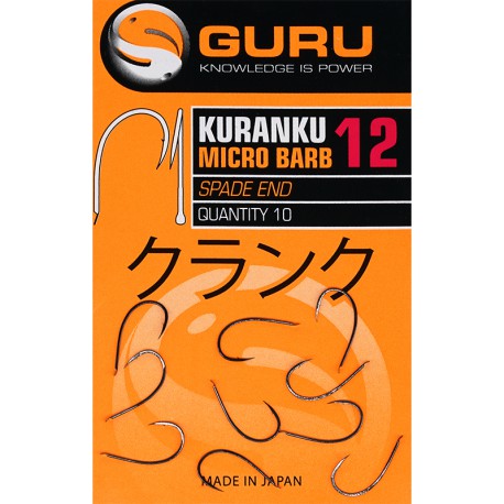 Guru Size 12 KARANKU Spade End Barbed Hook