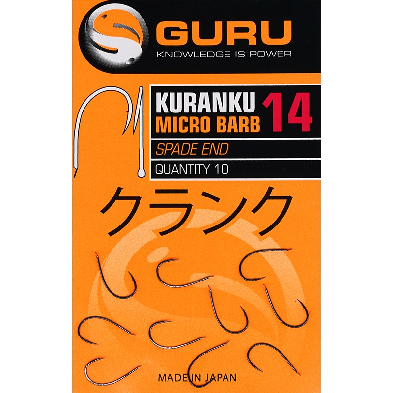 Guru Size 14 KARANKU Spade End Barbed Hook