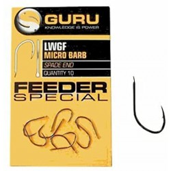 Guru Size 10 LWG Feeder Special Spade End Barbed Hook