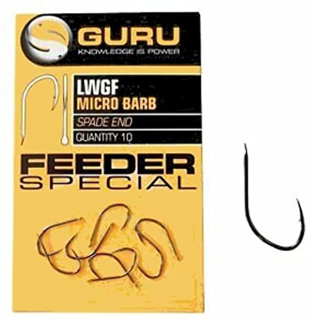 Guru Size 10 LWG Feeder Special Spade End Barbed Hook