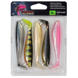 Fox Rage Zander Pro Shad UV Mixed Colour Packs 7.5 cm