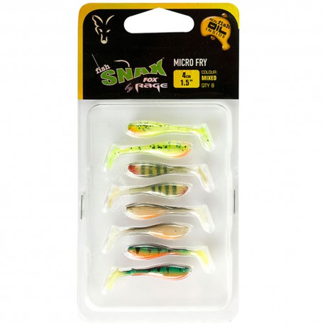 Fox Rage Micro Fry UV Mixed Colour Pack 4 cm