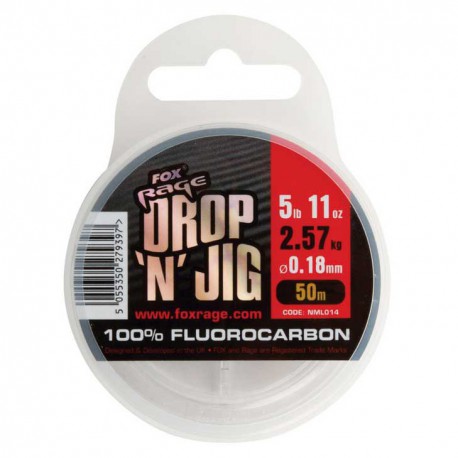 Fox Rage Drop ‘N’ Jig Fluorocarbon 0.40 mm