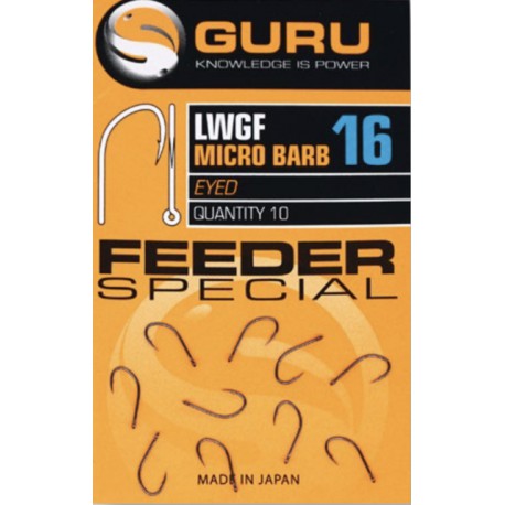 Guru Size 14 LWG Feeder Special Eyed Barbed Hook